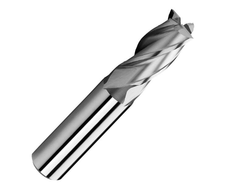 Taglienti del HSS delle flauto DIN844 4 per fresatura di alluminio dell'acciaio inossidabile del metallo