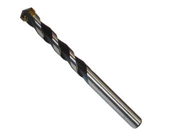 Punta per trapano per muratura in acciaio ad alto tenore di carbonio con punta in carburo di tungsteno