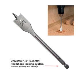 Punte per trapano per legno con codolo esagonale rivestite in titanio Standard DIN 6-40mm