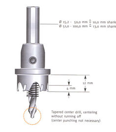 Seghe a Tazza TCT con Punte in Carburo di Tungsteno per Acciaio Inossidabile