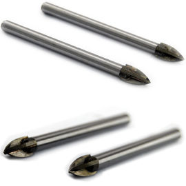 Punta per trapano per piastrelle di vetro con punta a croce YG6X 3mm-20mm con gambo tondo