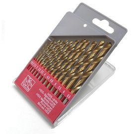 Set di 13 punte per trapano a spirale HSS rivestite in Ti-Co per metallo
