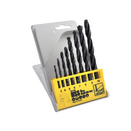 Set di 8 punte per trapano HSS ossido nero per foratura metalli