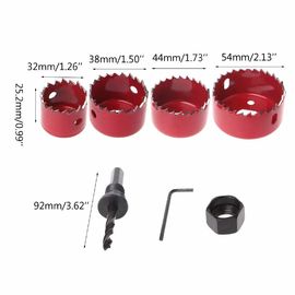 Set di 6 seghe a tazza in acciaio al carbonio per la lavorazione del legno 32-54mm