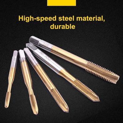 HSS 6542 Rubinetti a punta a spirale M3-M8 rivestiti di titanio