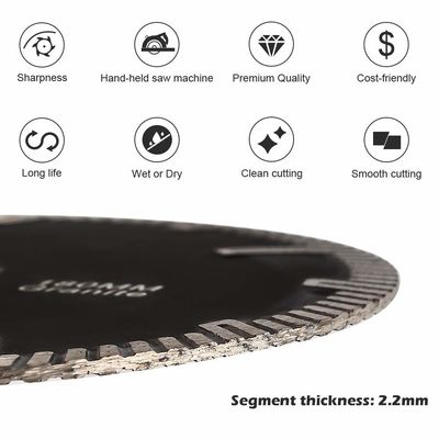 Lama per sega diamantata Turbo per granito e marmo, taglio a freddo