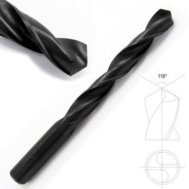 I taglienti ad alta velocità dello stinco diritto dei taglienti di DIN338 HSS per i luoghi di perforazione hanno rotolato l'ossido nero