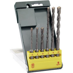 6PCS SDS più l'insieme del pezzo di martello pneumatico con Sandblated fornito di punta diritto