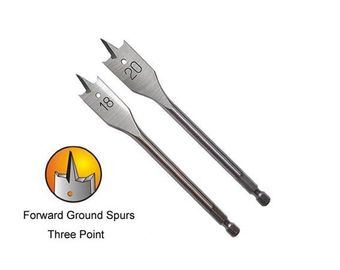Punta da trapano a scalpello con codolo esagonale per legno - Rivestimento Ti-Coated Standard DIN