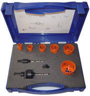 Set di seghe a tazza bimetalliche HSS M3/M42 9 pezzi 16-51mm per il taglio dei metalli